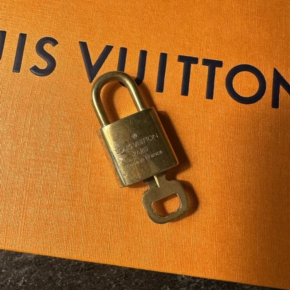 Authentic Louis Vuitton Padlock and Lock Set - Picture 3 of 5